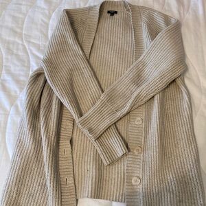 Express Cream Cardigan Sweater